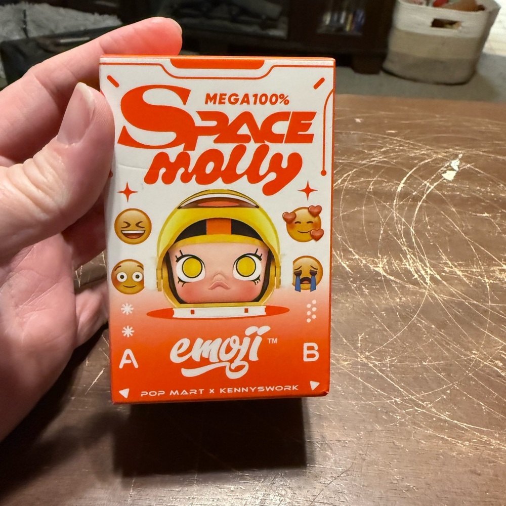 Pop Mart Space Molly Emoji Action Figure - Orange